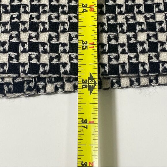 Vintage Talbots 100% Italian Wool Lined Houndstooth Pencil Skirt Women's Size 12 - Picture 9 of 13
